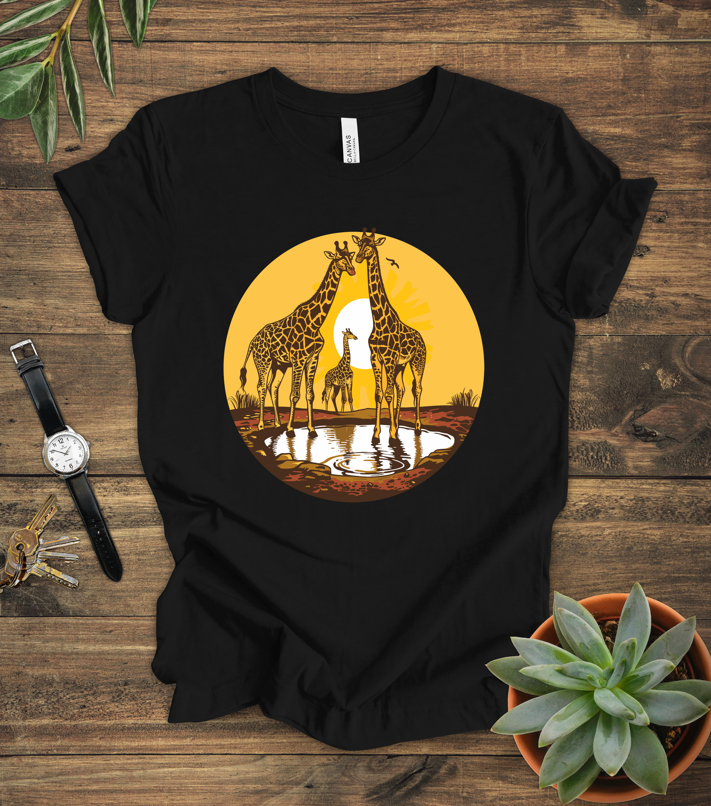 Giraffe Sunset Tee