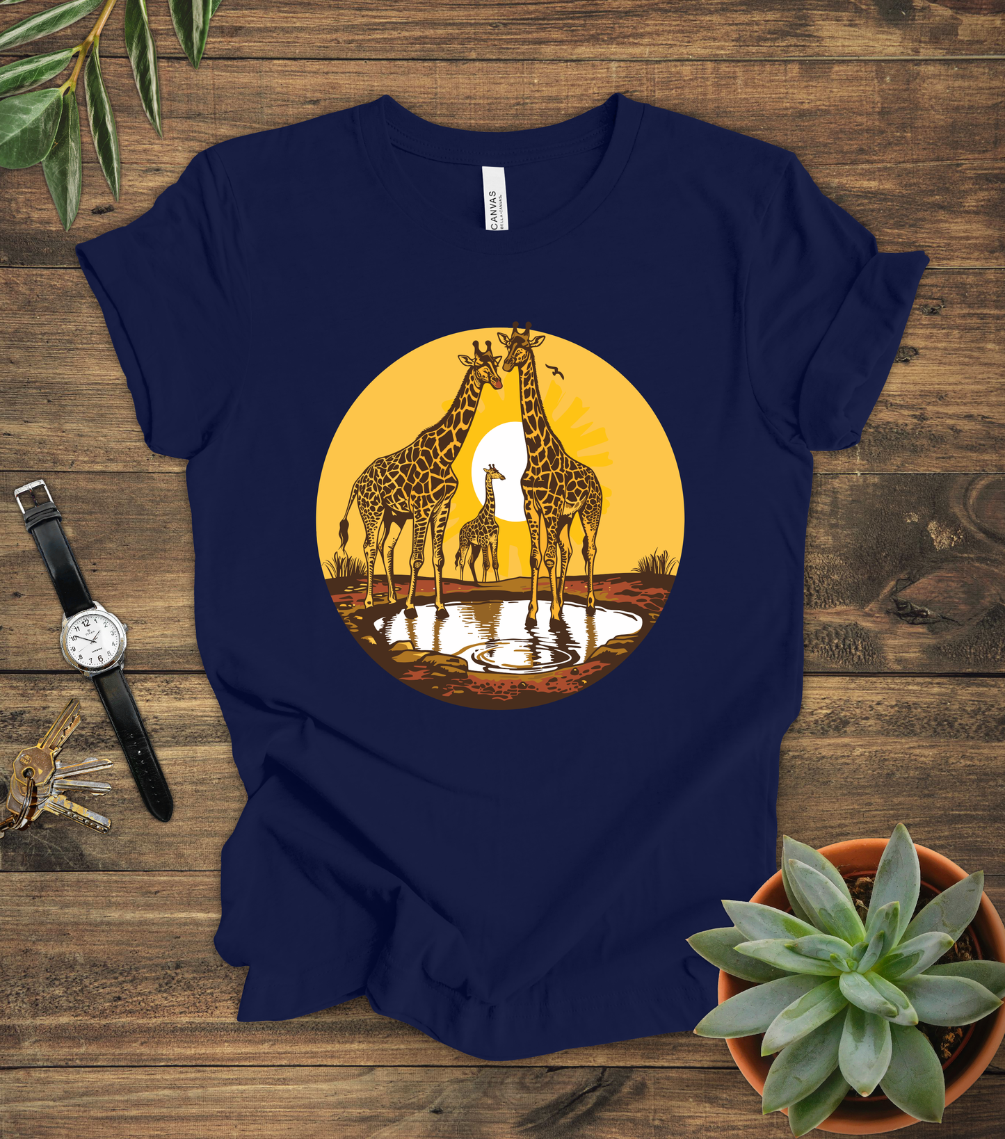 Giraffe Sunset Tee