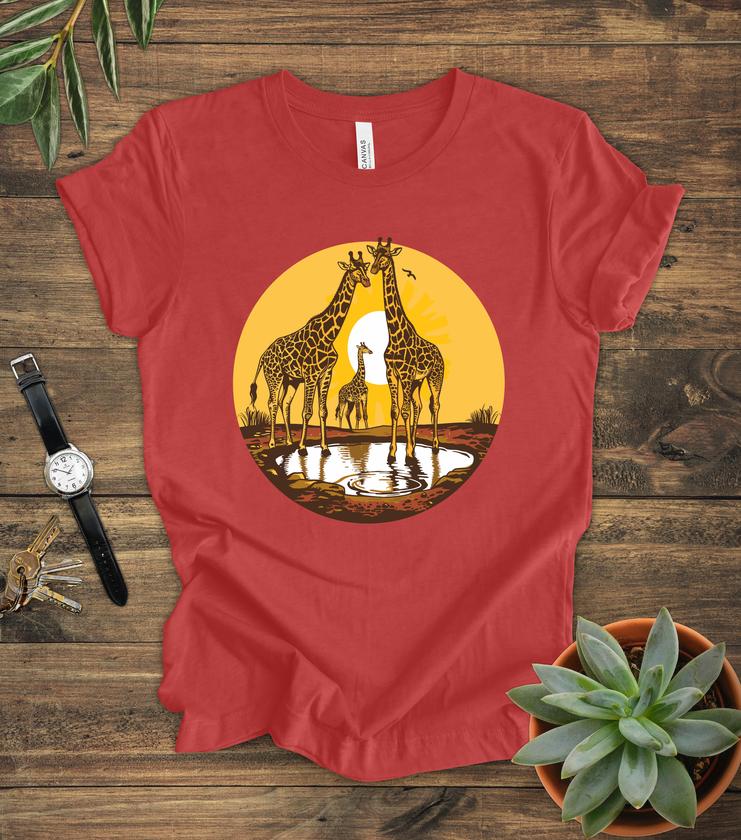 Giraffe Sunset Tee