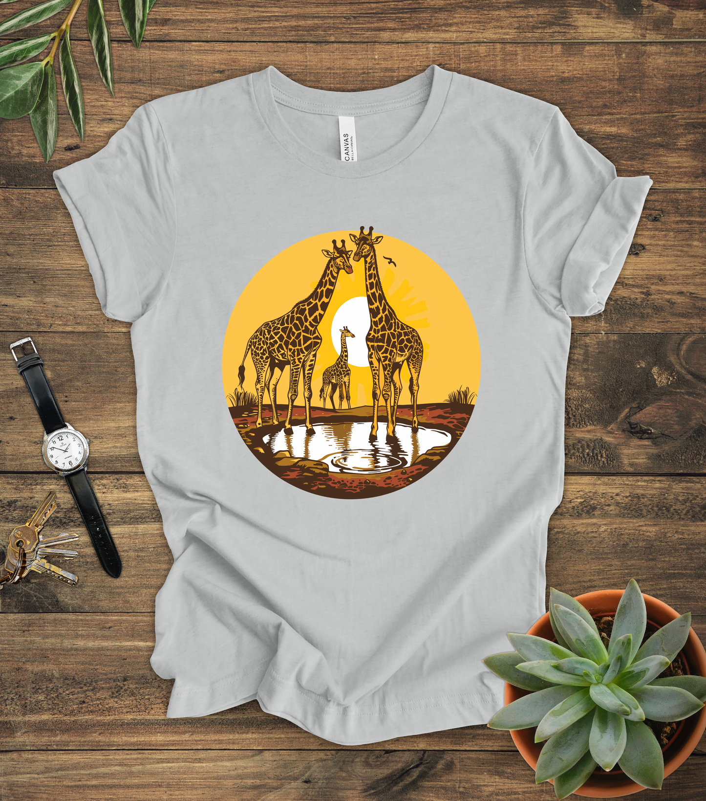 Giraffe Sunset Tee