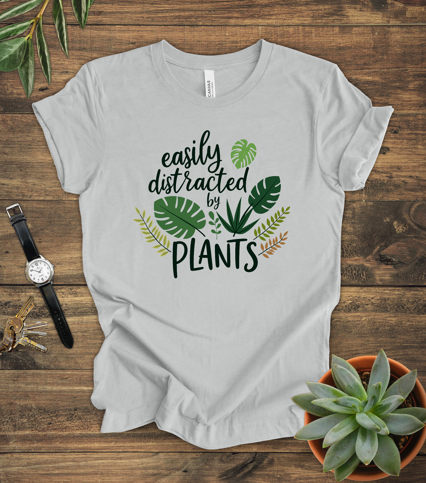 "Easily Distracted By Plants" Tee