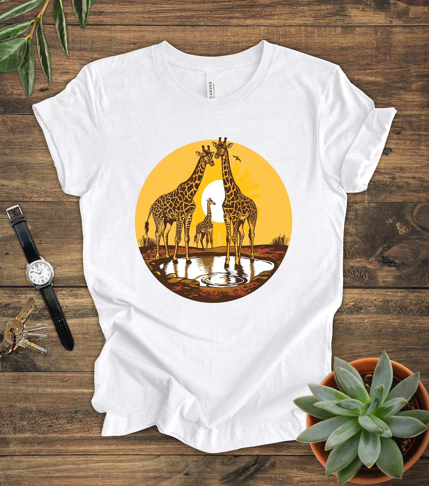 Giraffe Sunset Tee