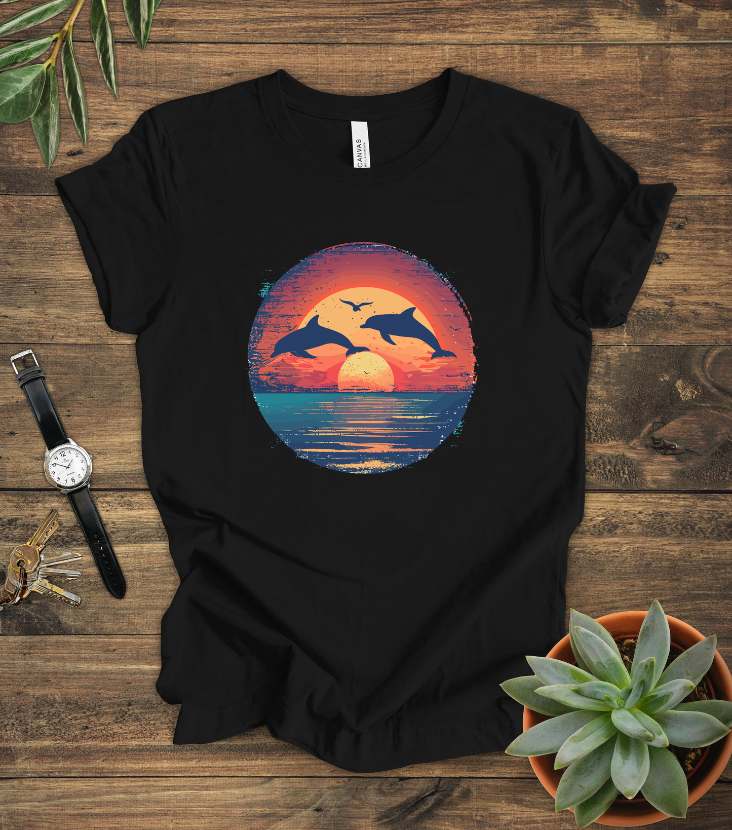 Dolphins Sunset Tee