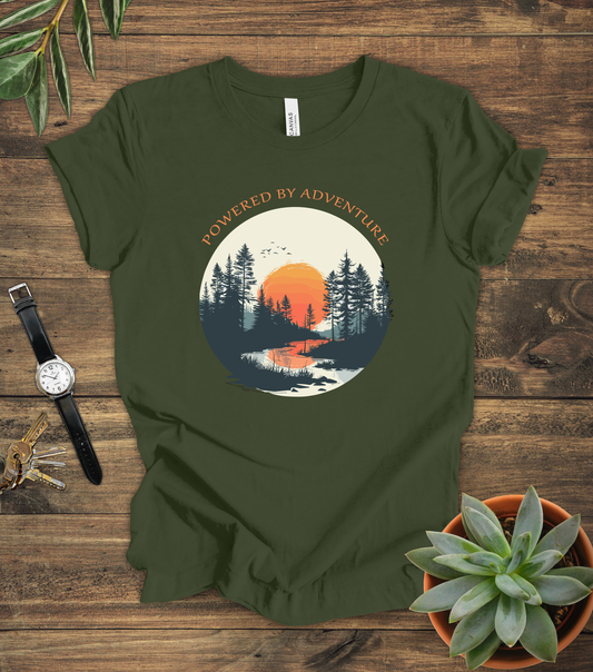 "Powered By Adventure" Tee