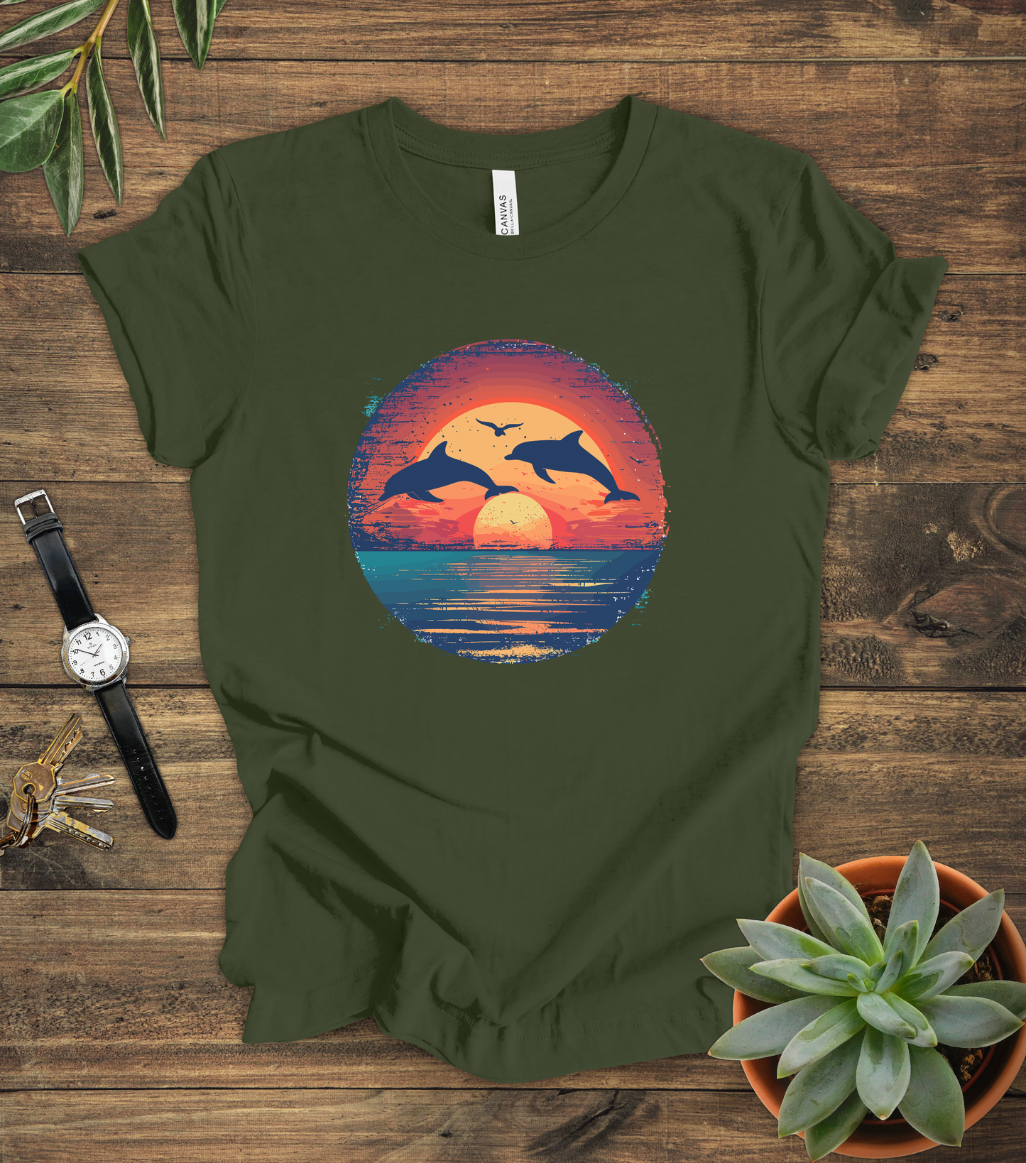 Dolphins Sunset Tee