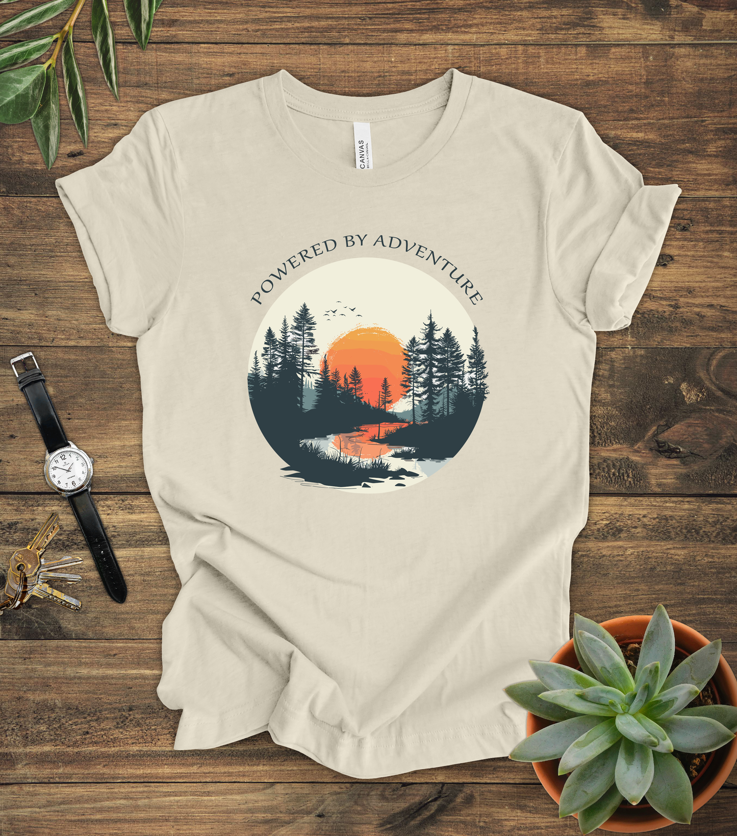 "Powered By Adventure" Tee