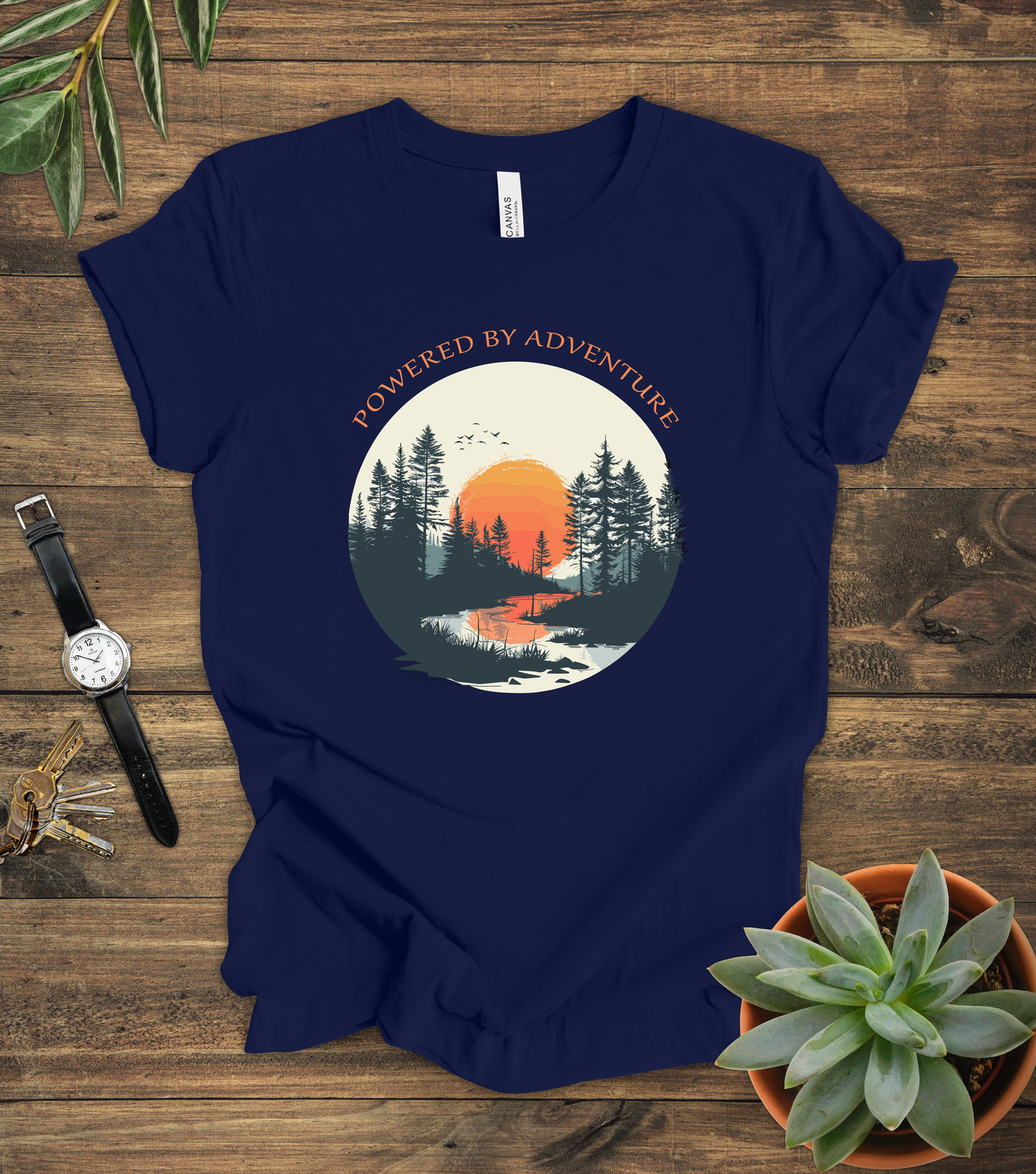 "Powered By Adventure" Tee