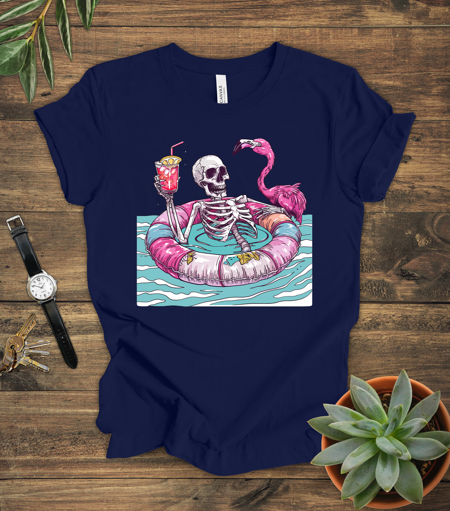 Skeleton On Vacay Tee