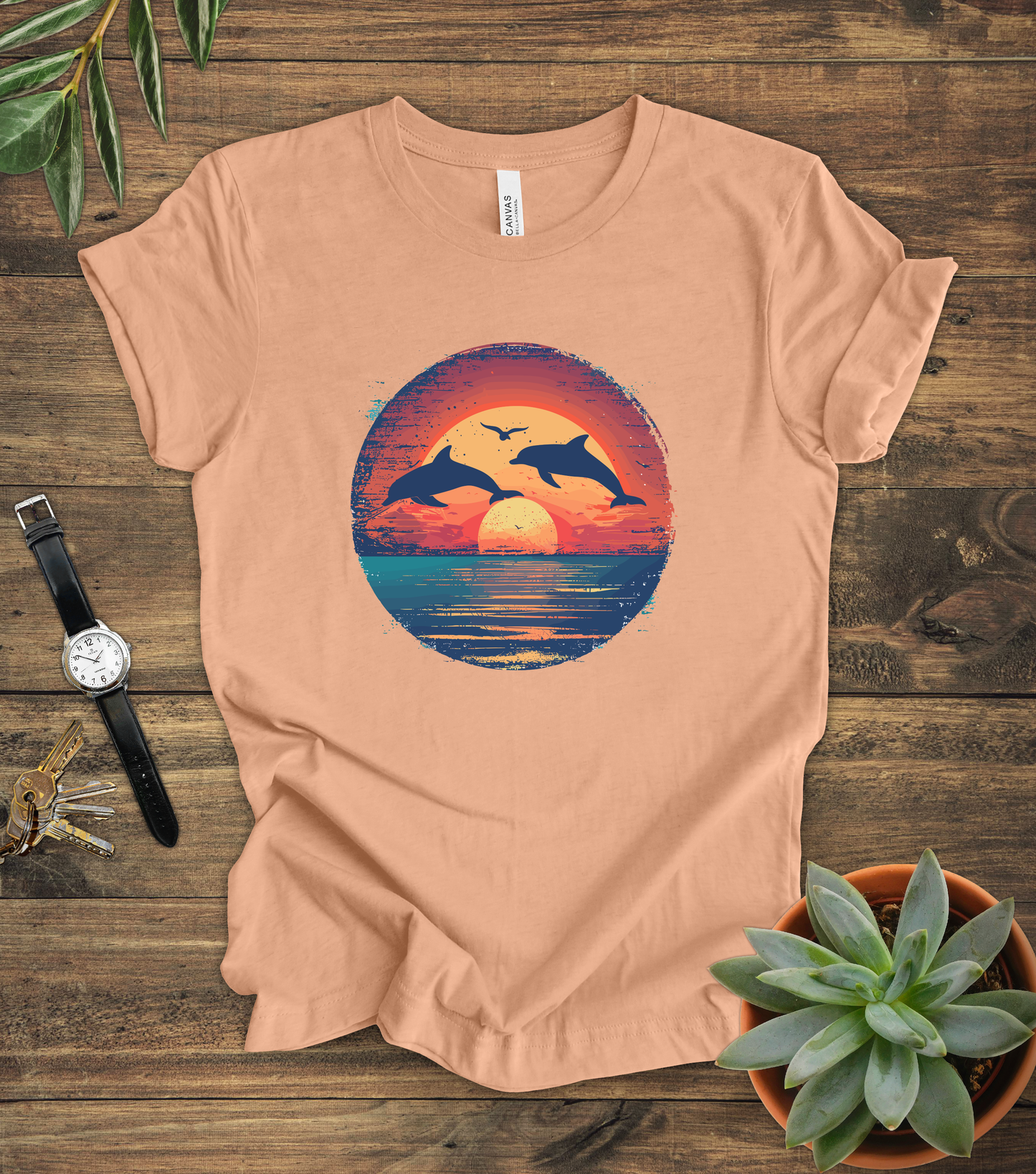 Dolphins Sunset Tee