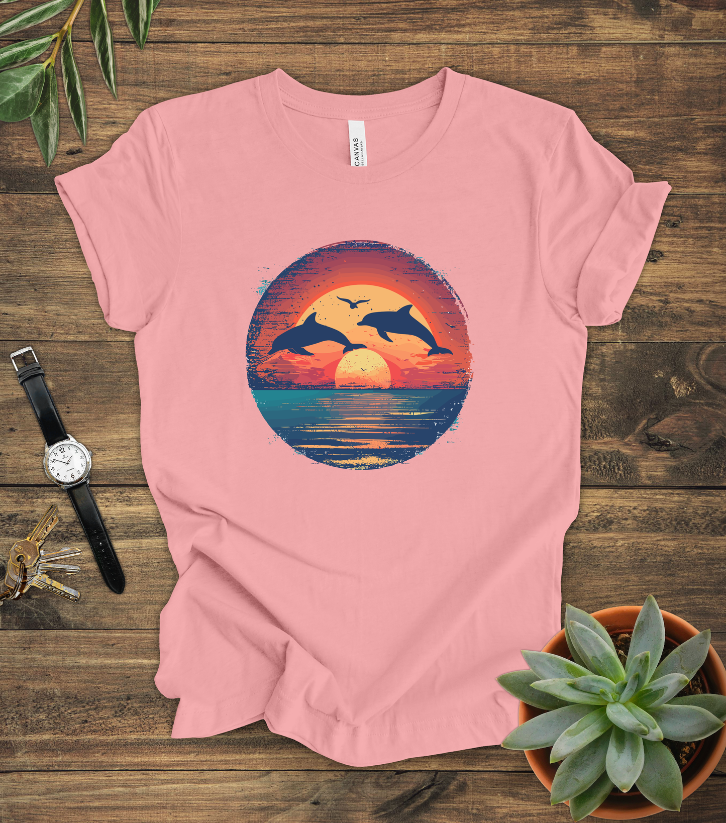 Dolphins Sunset Tee