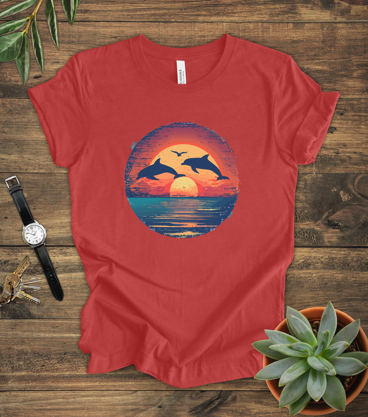 Dolphins Sunset Tee