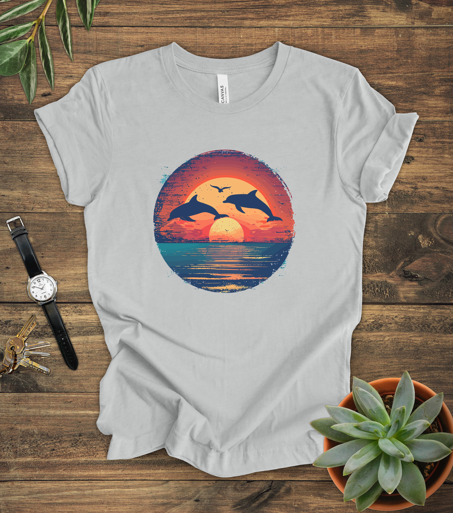 Dolphins Sunset Tee