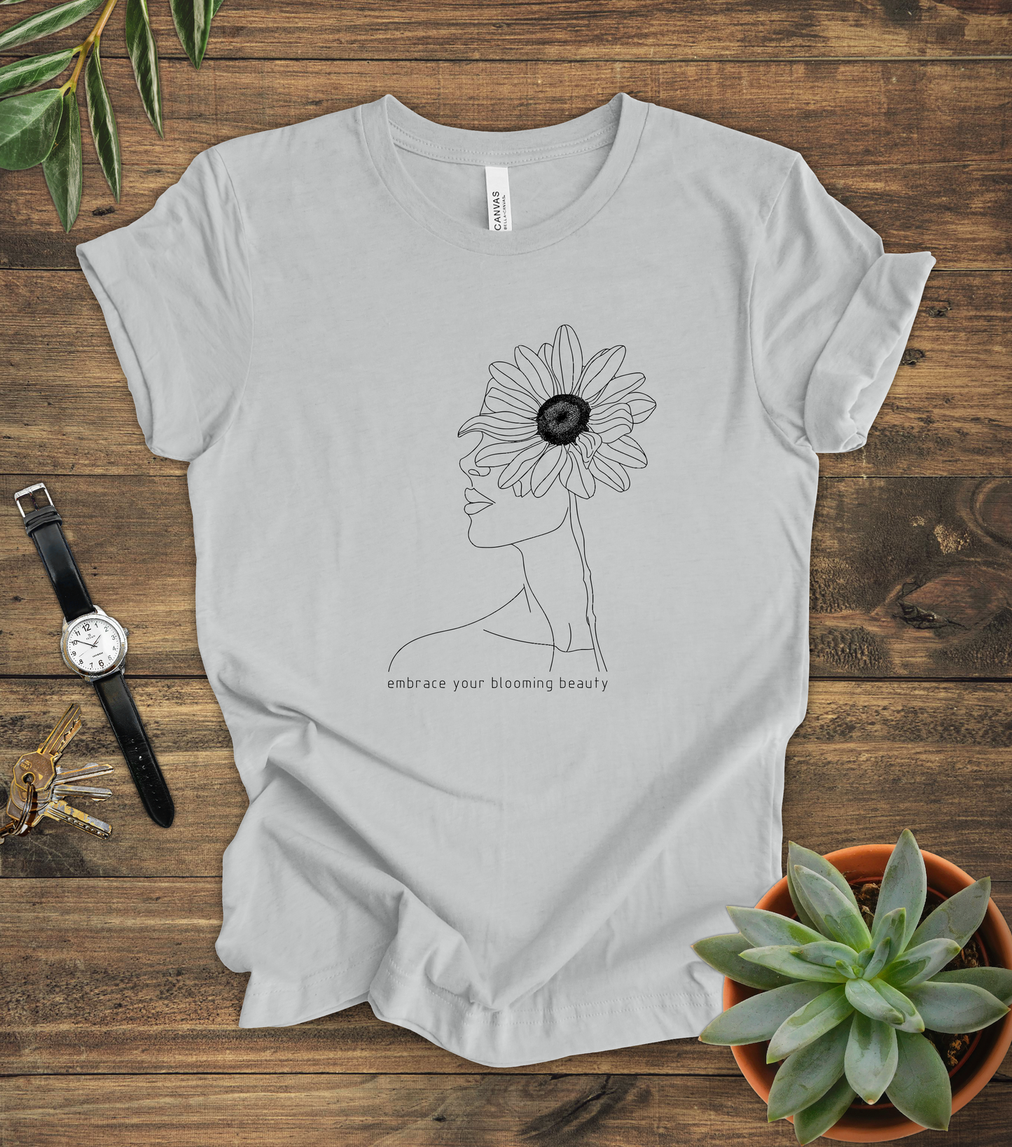 "Embrace Your Blooming Beauty" Tee