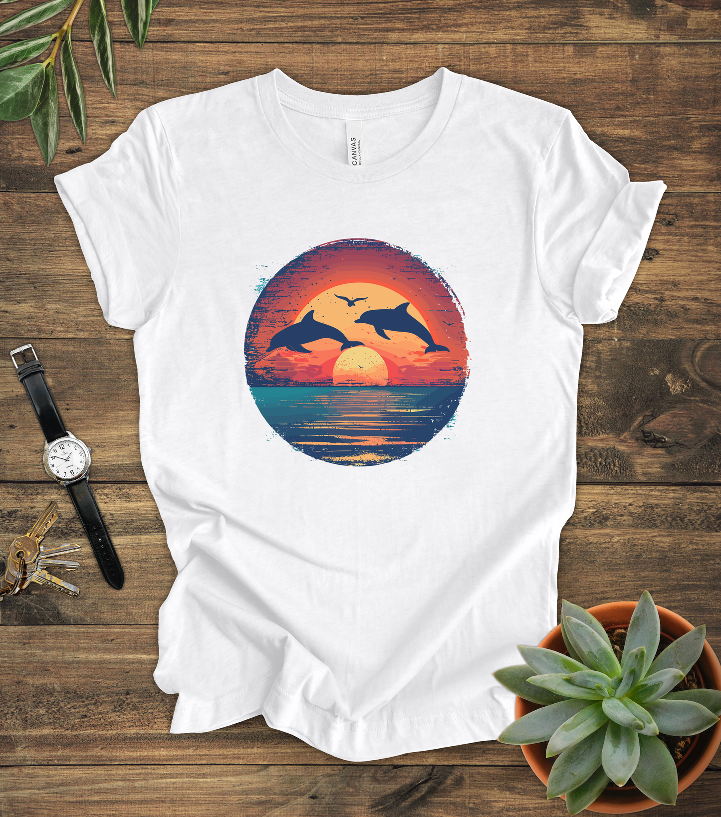 Dolphins Sunset Tee