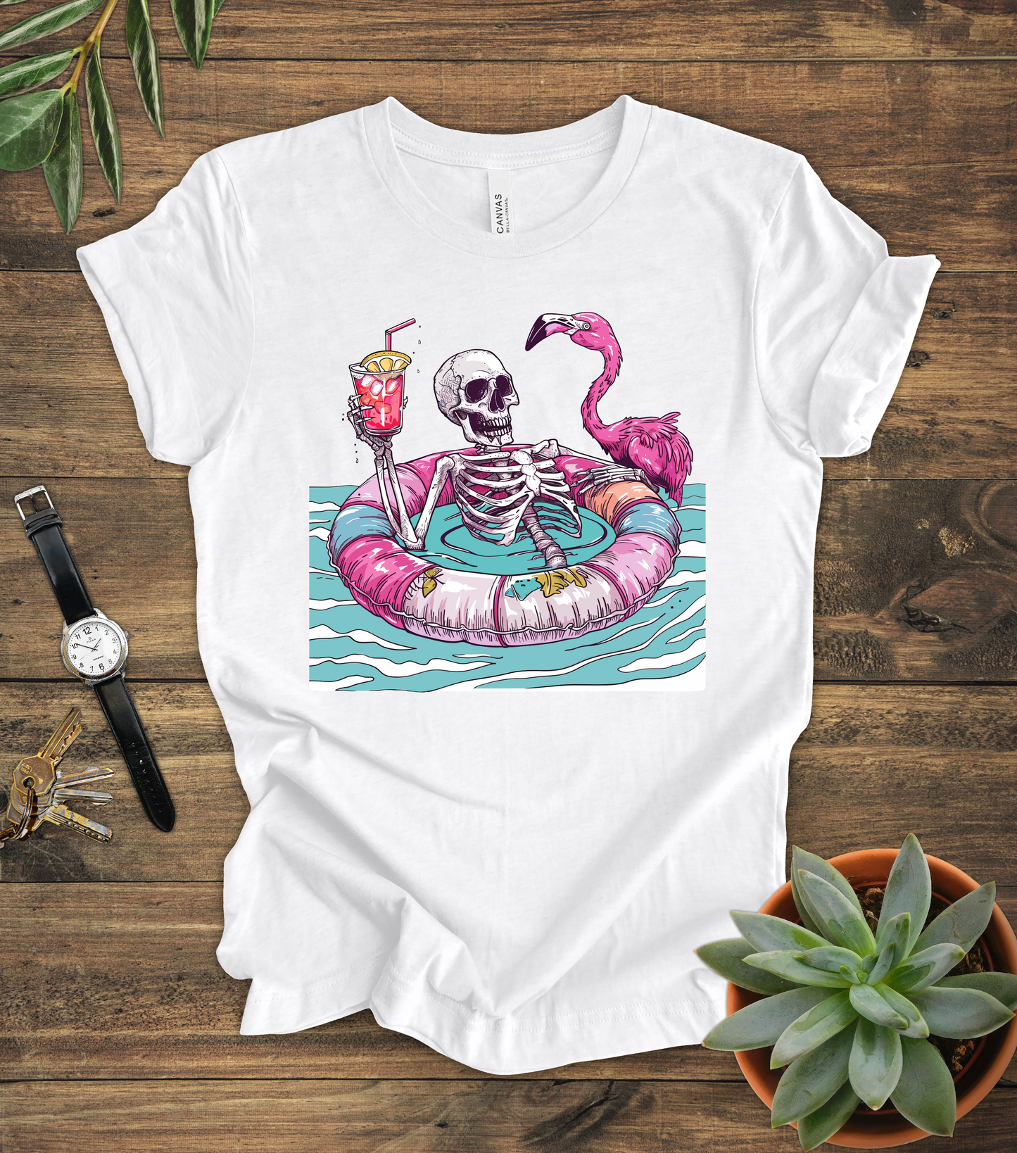 Skeleton On Vacay Tee