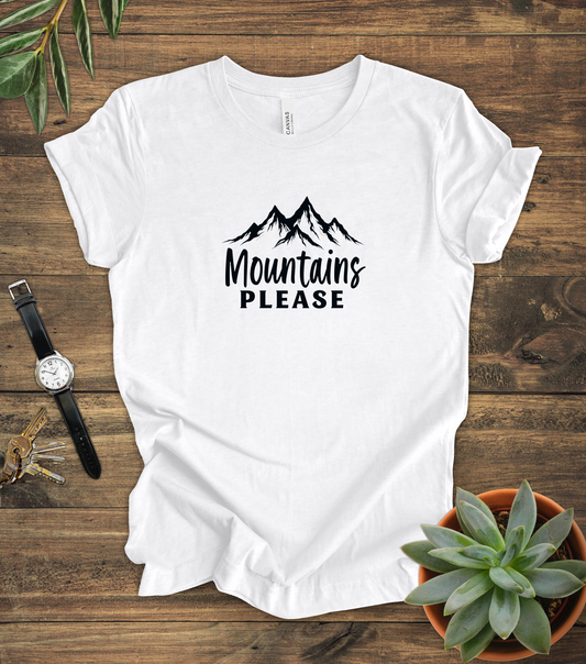 "Mountains Please" Tee