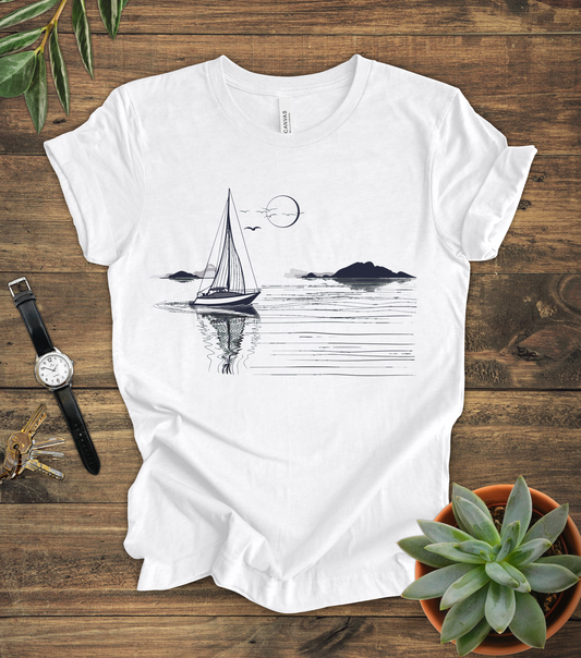 Boat Sunset Tee